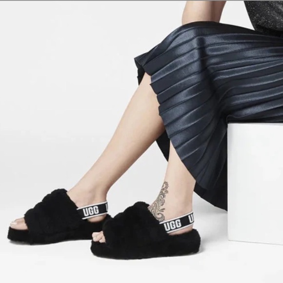 UGG Fluff Yeah Slide Slipper Size 7 NEW - Picture 1 of 13